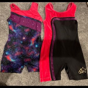 Danskin set of 2 gymnastic girls outfit 4-5